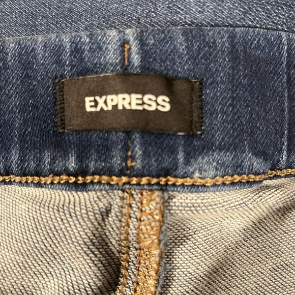 Express Pull On Skinny High Rise Jeans - Picture 5 of 7